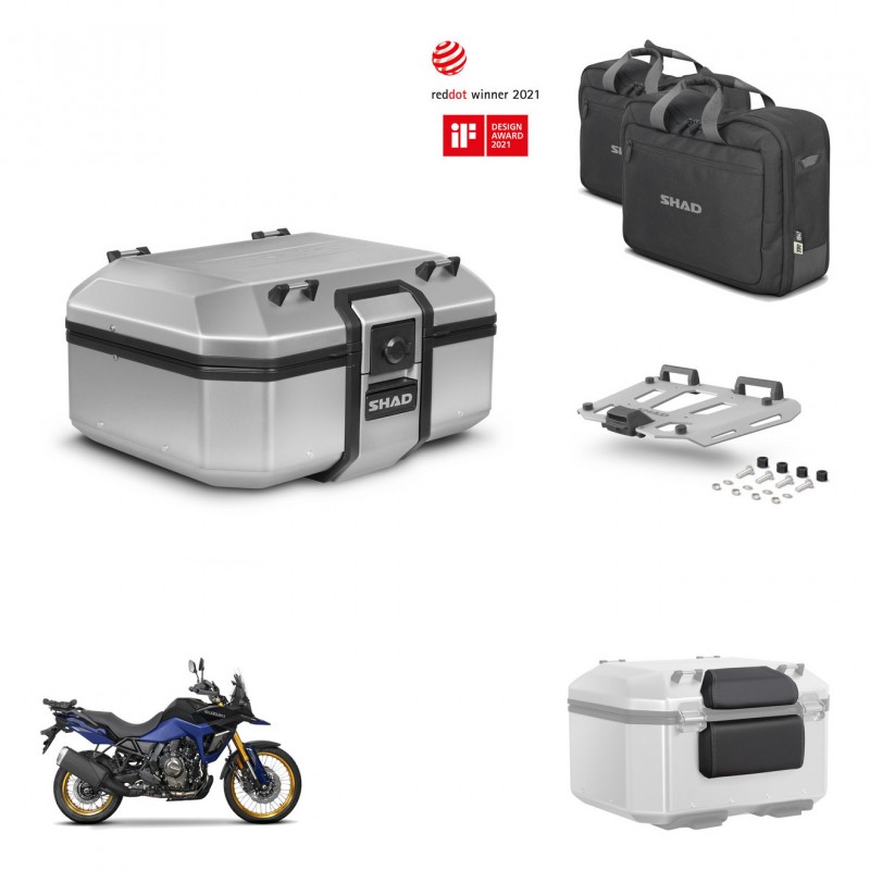 SHAD Baul trasero + soporte montaje parrilla accesorios TR37 TERRA KIT-447720