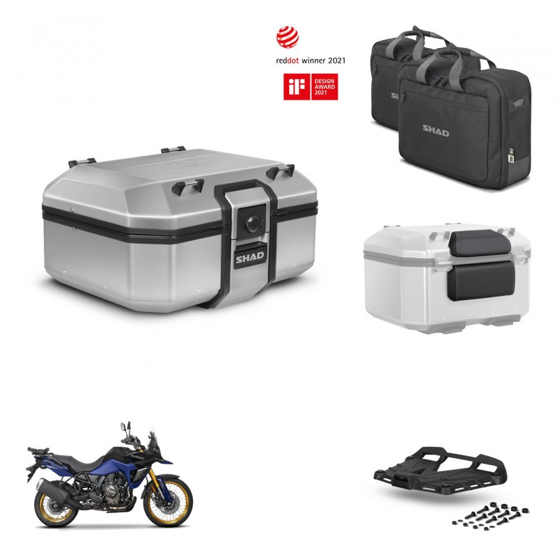 SHAD Baul trasero + soporte montaje parrilla accesorios TR37 TERRA KIT-447724
