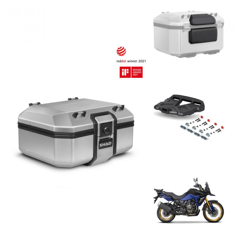 SHAD Baul trasero + soporte montaje parrilla accesorios TR37 TERRA KIT-447725