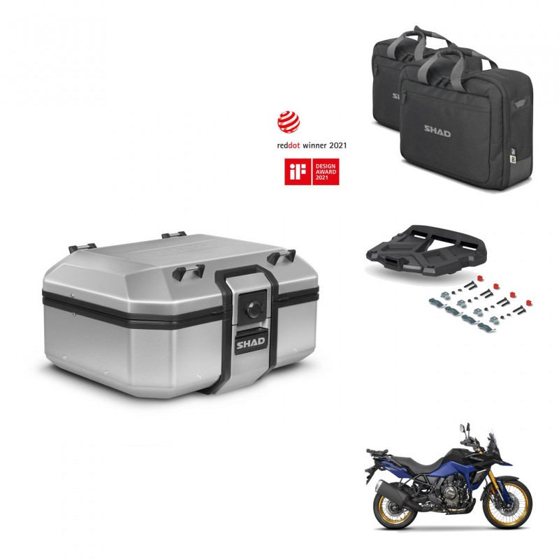 SHAD Baul trasero + soporte montaje parrilla accesorios TR37 TERRA KIT-447726