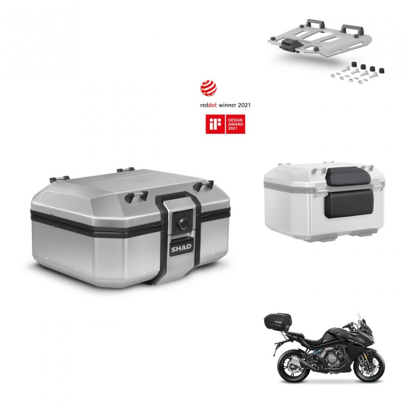 SHAD Baul trasero + soporte montaje parrilla accesorios TR37 TERRA KIT-447751