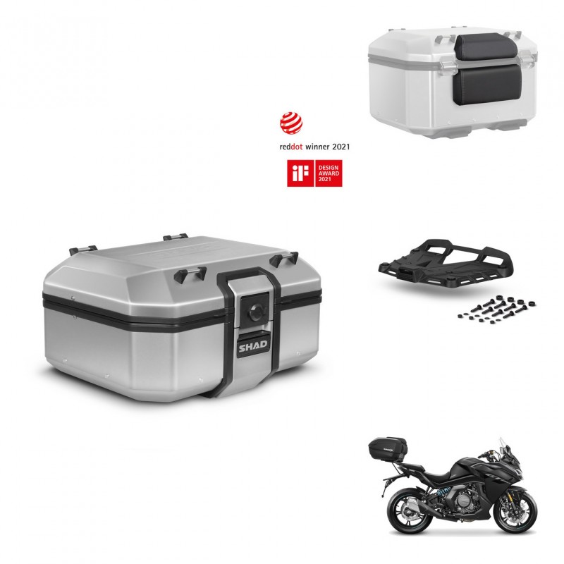 SHAD Baul trasero + soporte montaje parrilla accesorios TR37 TERRA KIT-447755