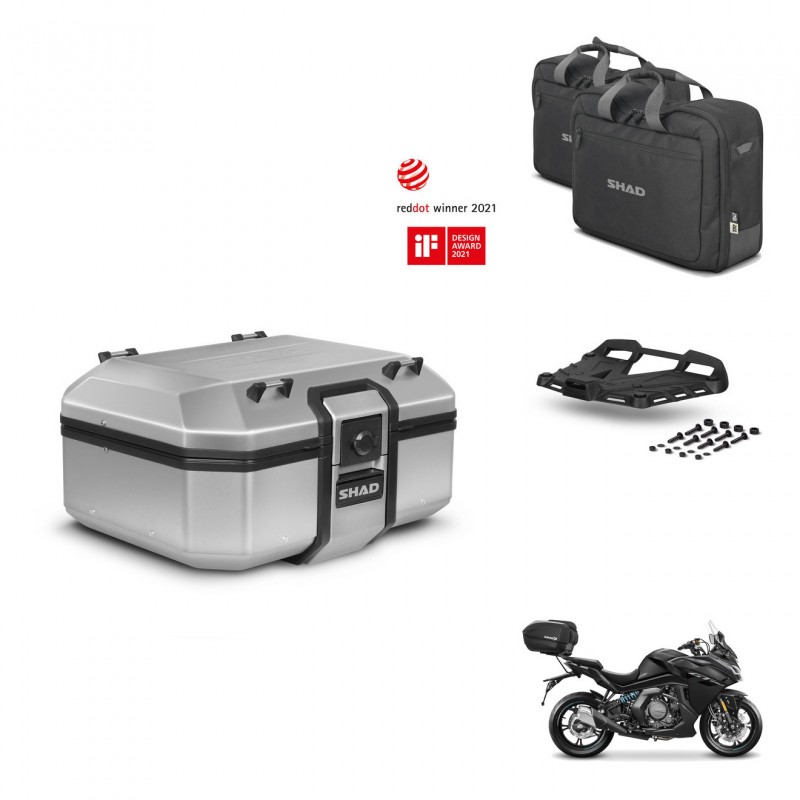 SHAD Baul trasero + soporte montaje parrilla accesorios TR37 TERRA KIT-447756
