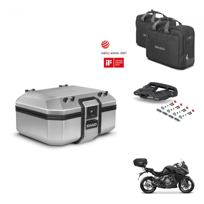 SHAD Baul trasero + soporte montaje parrilla accesorios TR37 TERRA KIT-447759