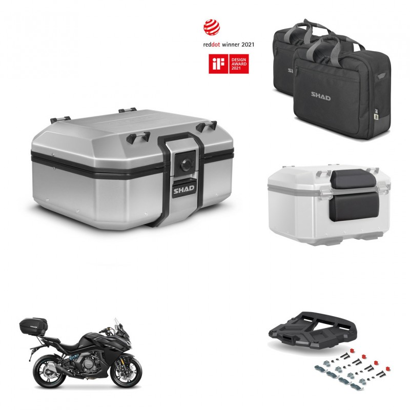 SHAD Baul trasero + soporte montaje parrilla accesorios TR37 TERRA KIT-447760