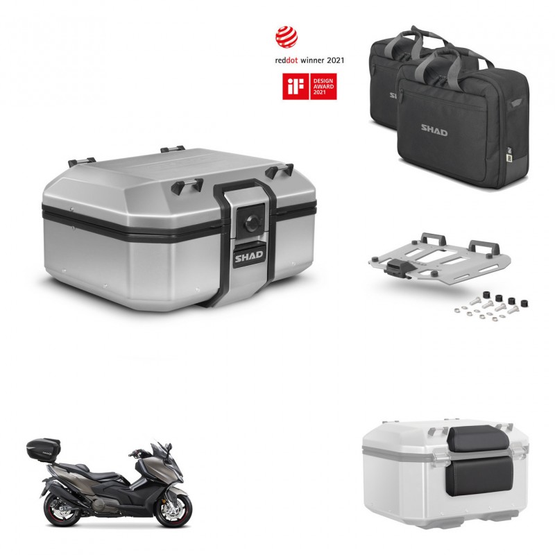 SHAD Baul trasero + soporte montaje parrilla accesorios TR37 TERRA KIT-447764