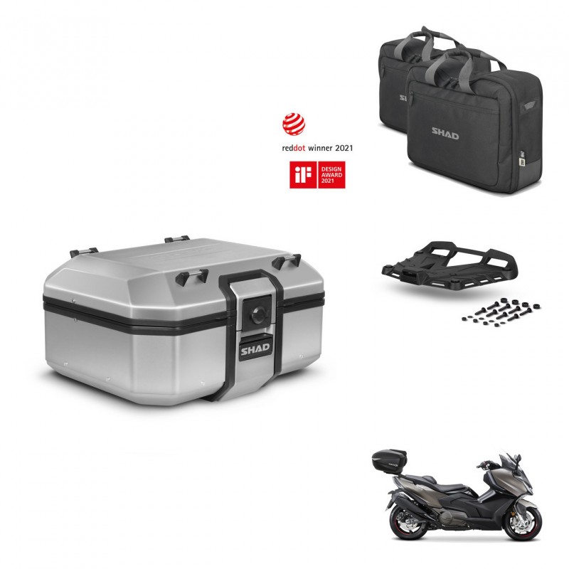 SHAD Baul trasero + soporte montaje parrilla accesorios TR37 TERRA KIT-447767