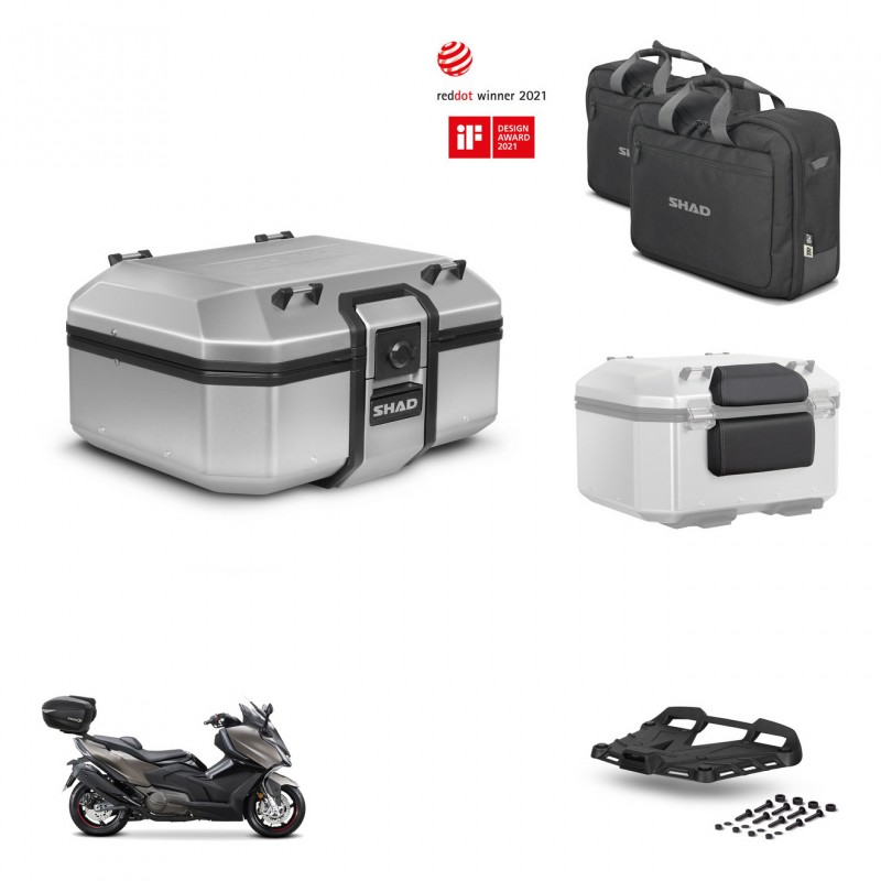 SHAD Baul trasero + soporte montaje parrilla accesorios TR37 TERRA KIT-447768