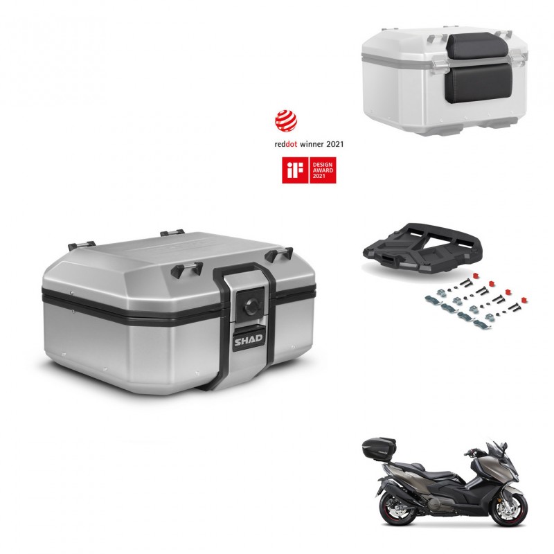 SHAD Baul trasero + soporte montaje parrilla accesorios TR37 TERRA KIT-447769