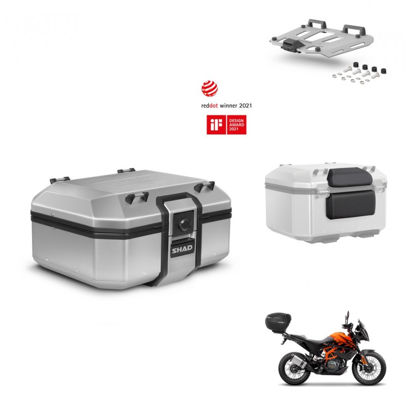 SHAD Baul trasero + soporte montaje parrilla accesorios TR37 TERRA KIT-447773
