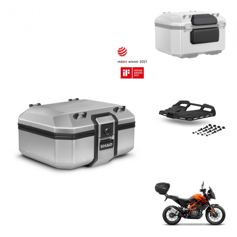 SHAD Baul trasero + soporte montaje parrilla accesorios TR37 TERRA KIT-447777
