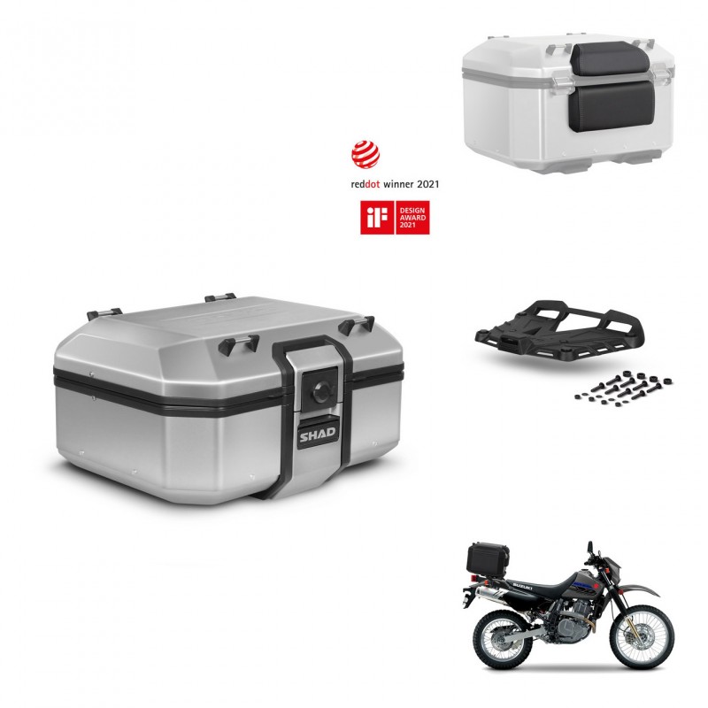 SHAD Baul trasero + soporte montaje parrilla accesorios TR37 TERRA KIT-447799