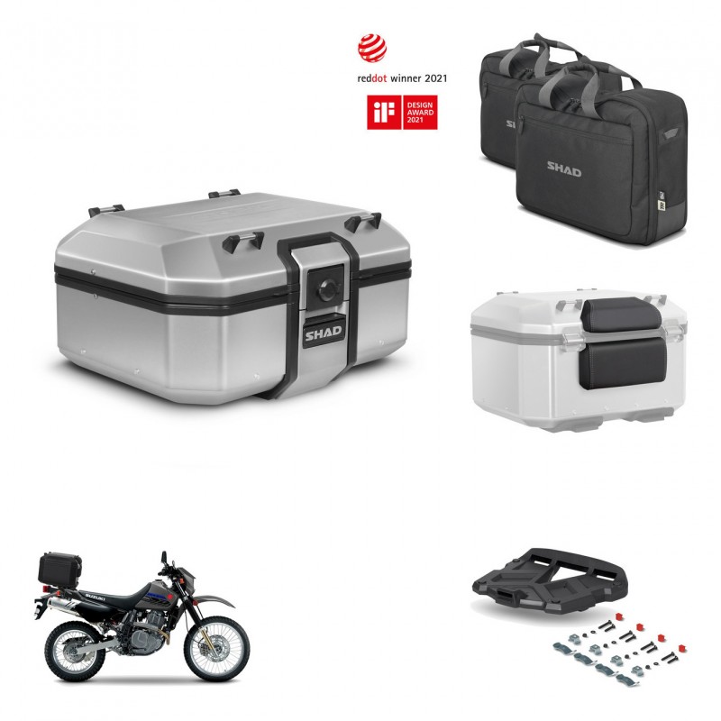 SHAD Baul trasero + soporte montaje parrilla accesorios TR37 TERRA KIT-447804