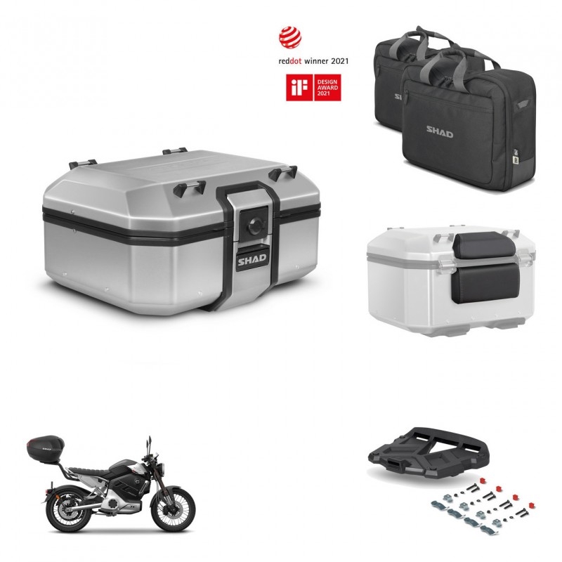 SHAD Baul trasero + soporte montaje parrilla accesorios TR37 TERRA KIT-447815