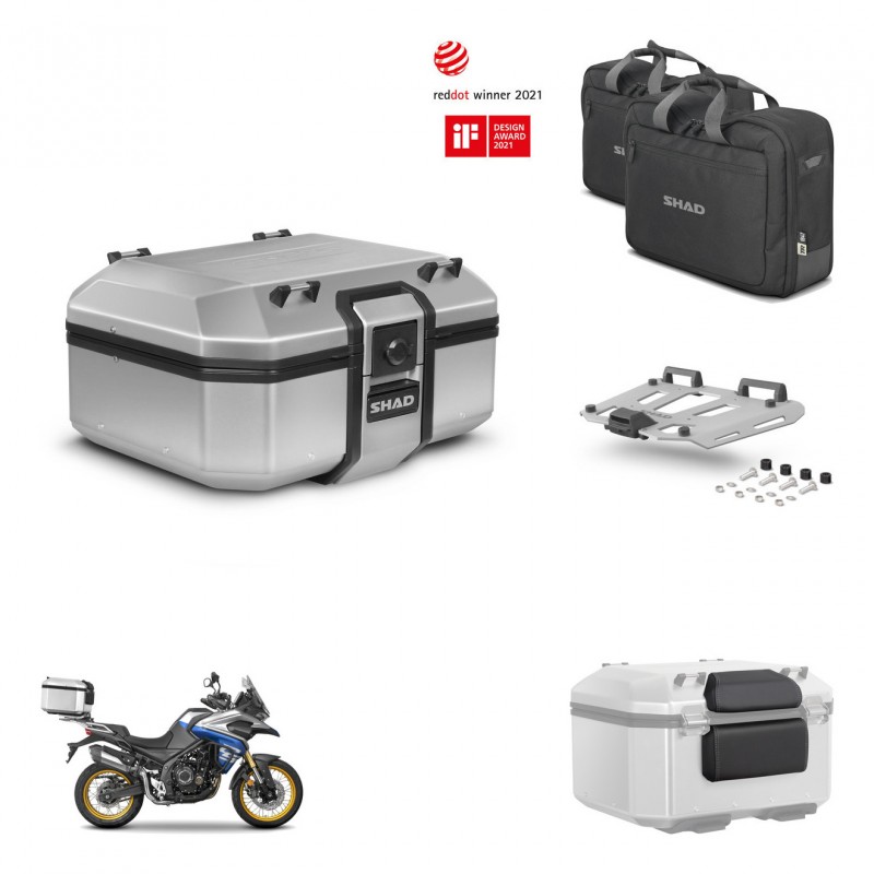 SHAD Baul trasero + soporte montaje parrilla accesorios TR37 TERRA KIT-447819