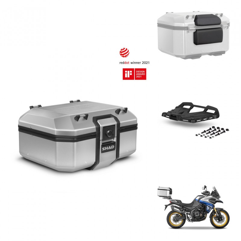 SHAD Baul trasero + soporte montaje parrilla accesorios TR37 TERRA KIT-447821