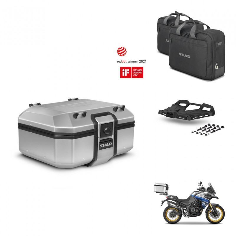 SHAD Baul trasero + soporte montaje parrilla accesorios TR37 TERRA KIT-447822