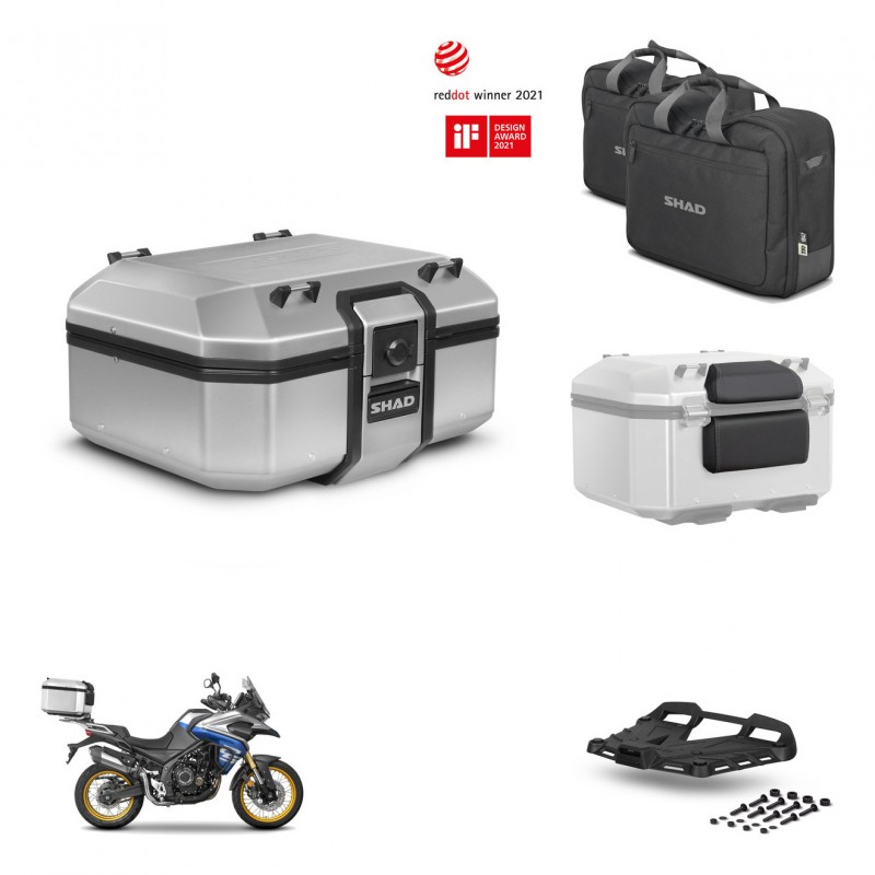 SHAD Baul trasero + soporte montaje parrilla accesorios TR37 TERRA KIT-447823