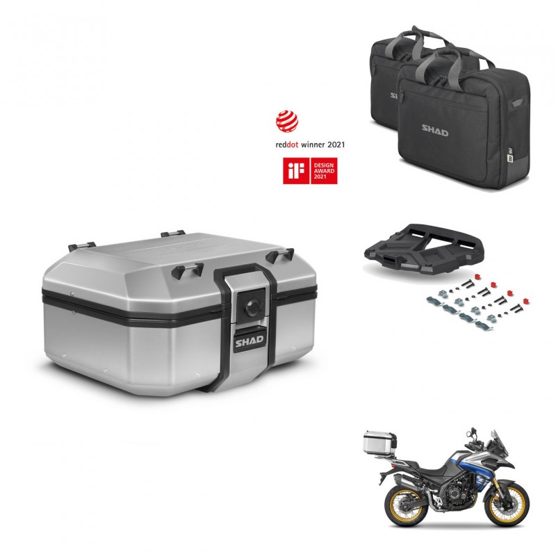SHAD Baul trasero + soporte montaje parrilla accesorios TR37 TERRA KIT-447825