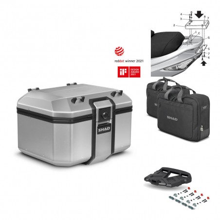 SHAD Baul trasero + parrilla soporte montaje accesorios KIT-447917
