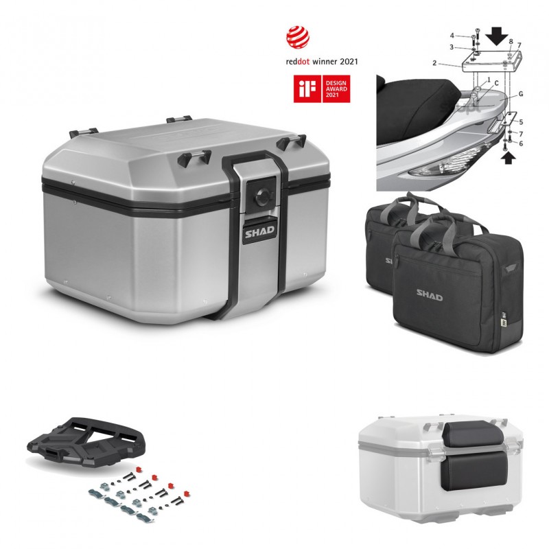 SHAD Baul trasero + parrilla soporte montaje accesorios KIT-447918