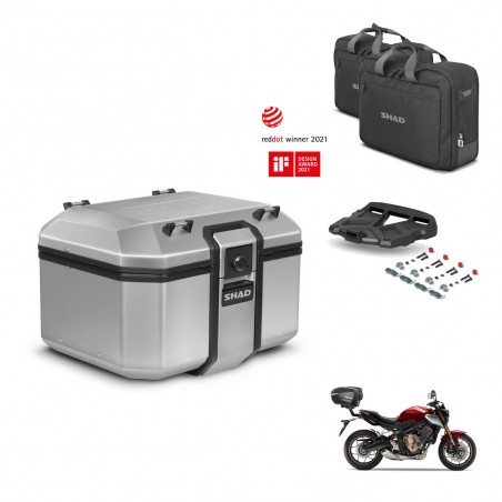 SHAD Baul trasero + soporte montaje parrilla accesorios KIT-448496