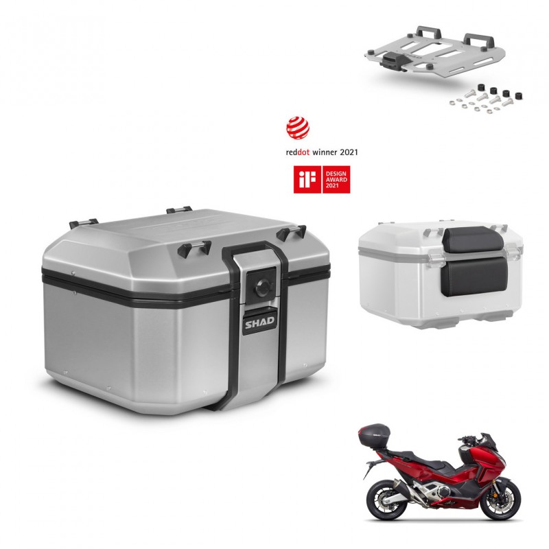 SHAD Baul trasero + soporte montaje parrilla accesorios KIT-448527