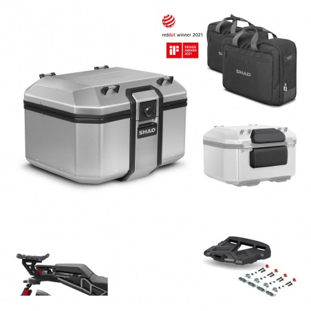 SHAD Baul trasero + soporte montaje parrilla accesorios KIT-448547