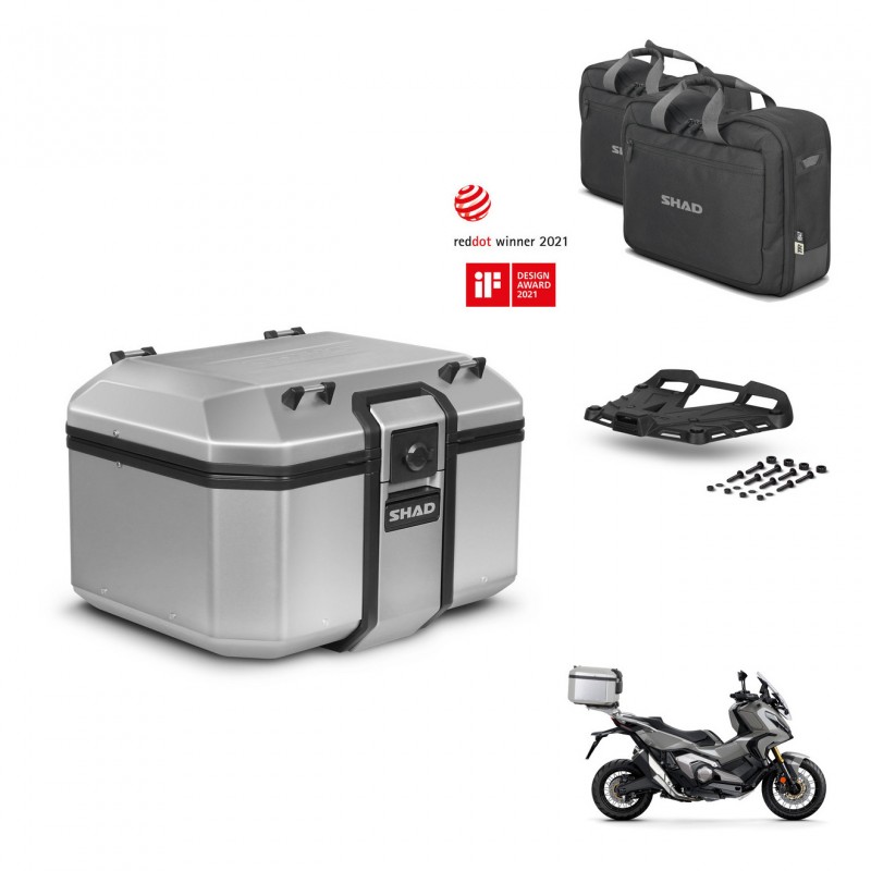 SHAD Baul trasero + soporte montaje parrilla accesorios KIT-448565