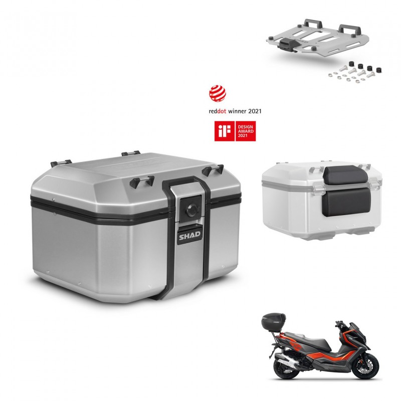 SHAD Baul trasero + soporte montaje parrilla accesorios KIT-448571