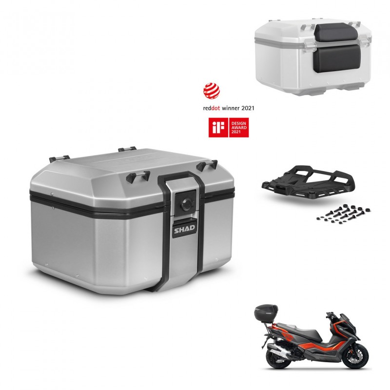 SHAD Baul trasero + soporte montaje parrilla accesorios KIT-448575
