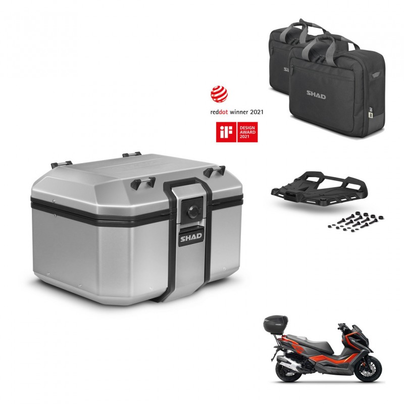 SHAD Baul trasero + soporte montaje parrilla accesorios KIT-448576