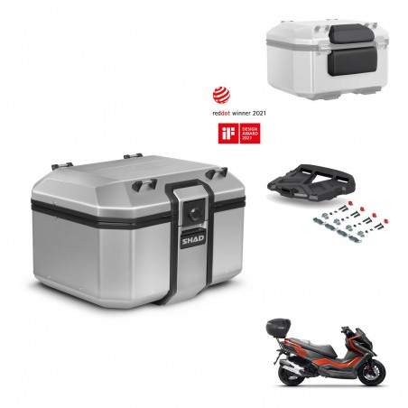SHAD Baul trasero + soporte montaje parrilla accesorios KIT-448578