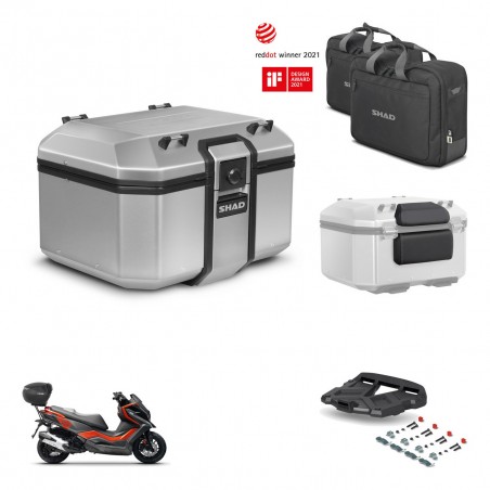 SHAD Baul trasero + soporte montaje parrilla accesorios KIT-448580