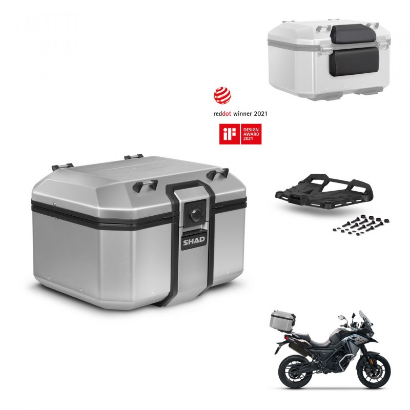 SHAD Baul trasero + soporte montaje parrilla accesorios KIT-448630