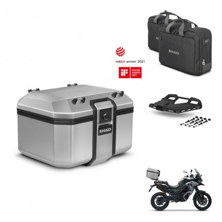 SHAD Baul trasero + soporte montaje parrilla accesorios KIT-448631