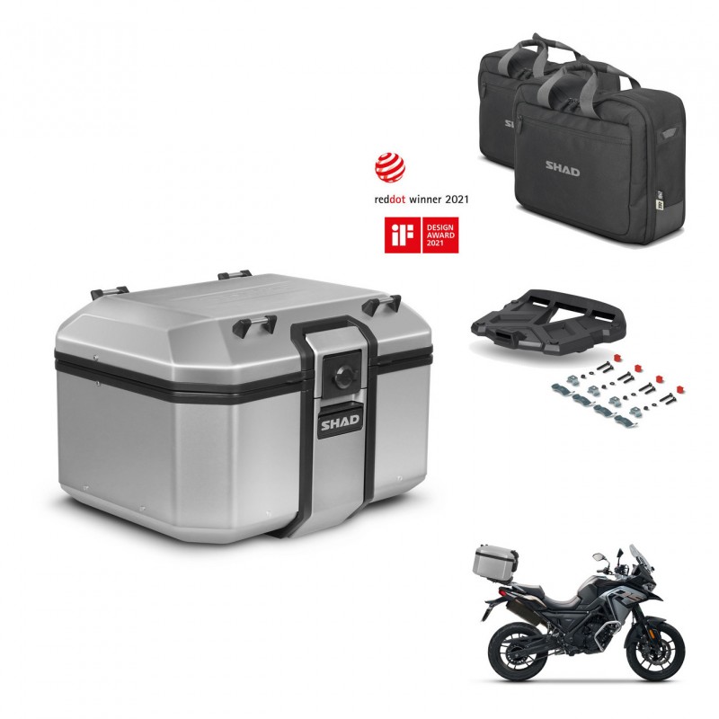 SHAD Baul trasero + soporte montaje parrilla accesorios KIT-448634
