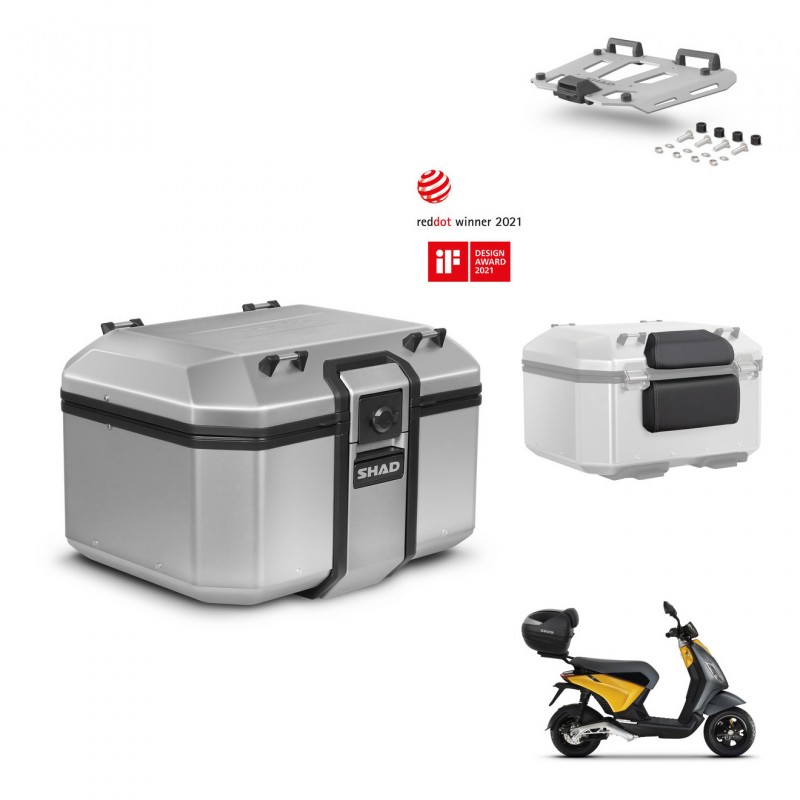 SHAD Baul trasero + soporte montaje parrilla accesorios KIT-448637