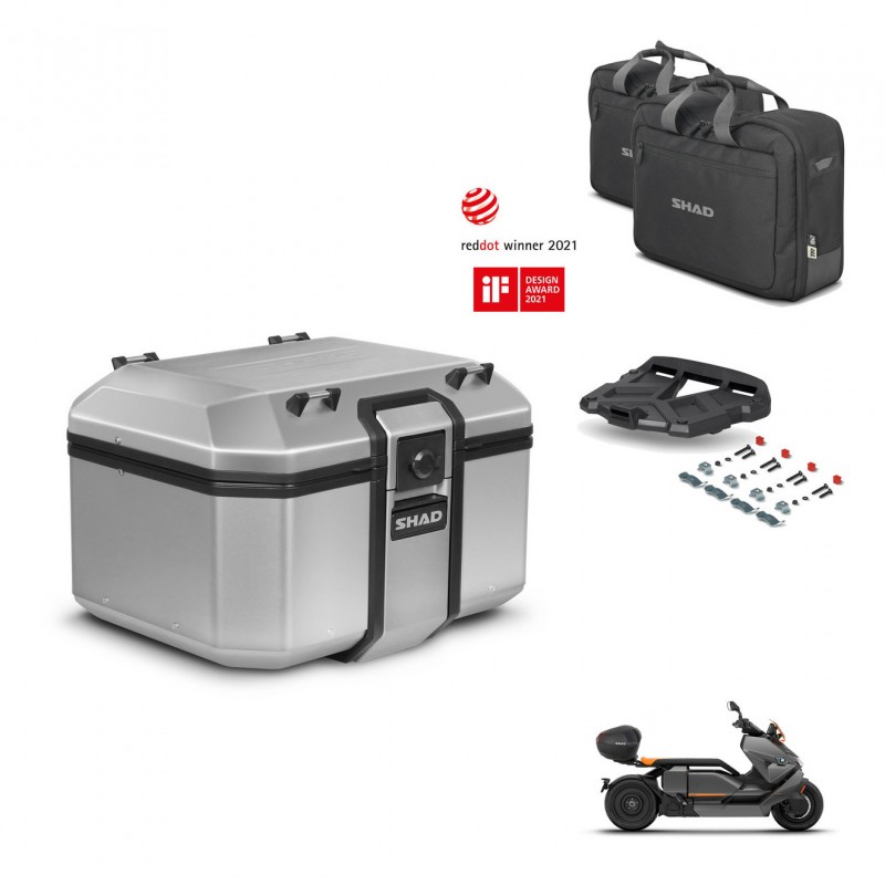 SHAD Baul trasero + soporte montaje parrilla accesorios KIT-448656