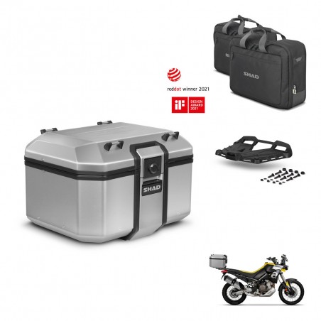 SHAD Baul trasero + soporte montaje parrilla accesorios KIT-448686