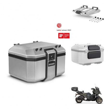 SHAD Baul trasero + soporte montaje parrilla accesorios KIT-448736