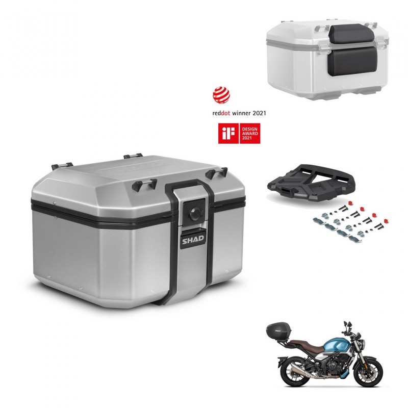 SHAD Baul trasero + soporte montaje parrilla accesorios KIT-448787