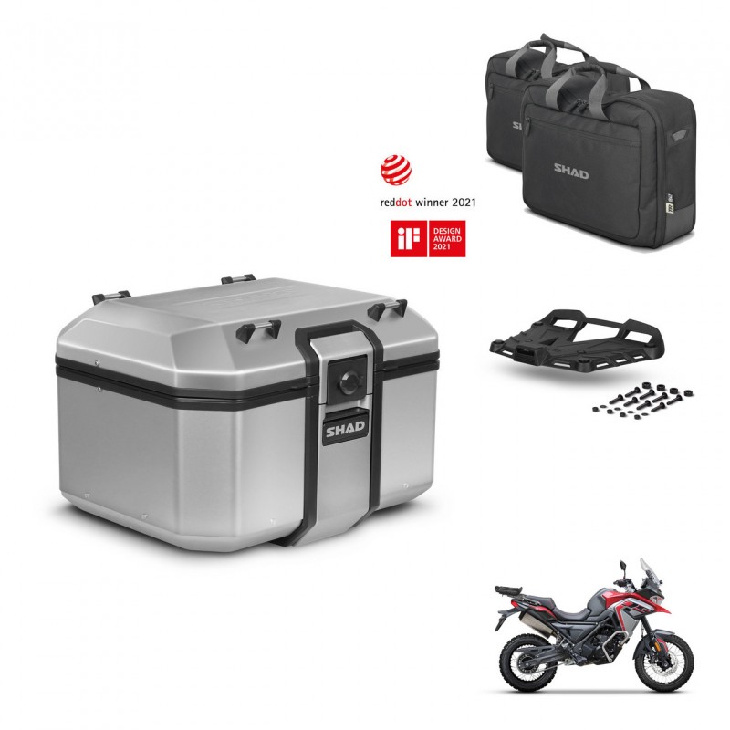 SHAD Baul trasero + soporte montaje parrilla accesorios KIT-448796