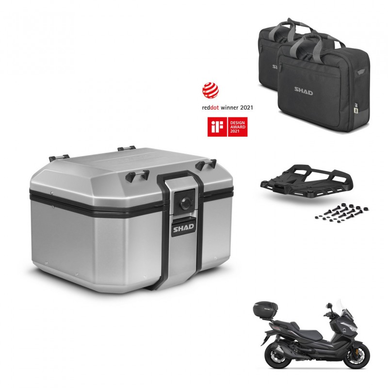 SHAD Baul trasero + soporte montaje parrilla accesorios KIT-448818