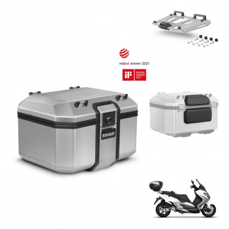 SHAD Baul trasero + soporte montaje parrilla accesorios KIT-448824