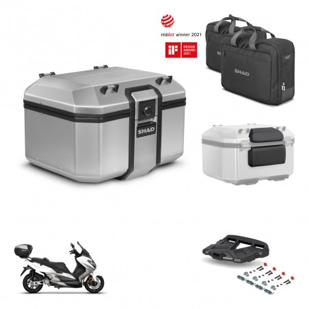 SHAD Baul trasero + soporte montaje parrilla accesorios KIT-448833