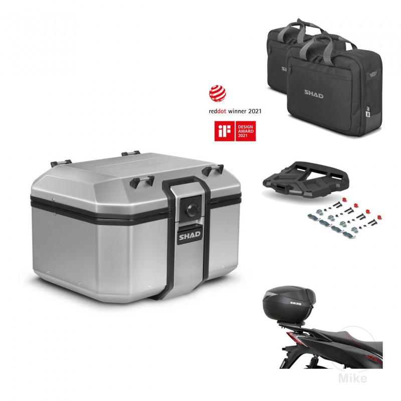 SHAD Baul trasero + soporte montaje parrilla accesorios KIT-448854