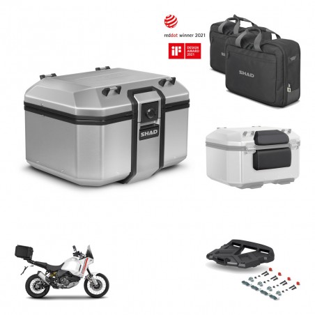 SHAD Baul trasero + soporte montaje parrilla accesorios KIT-448866