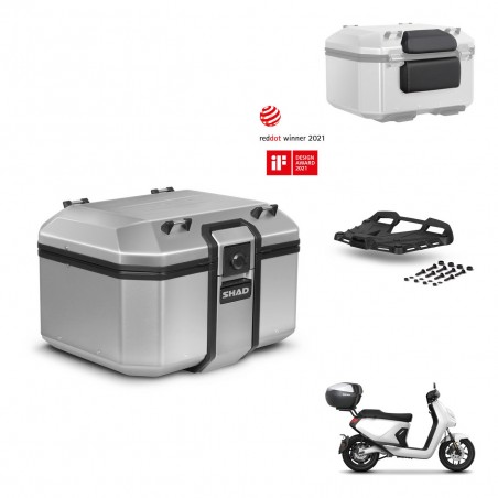 SHAD Baul trasero + soporte montaje parrilla accesorios KIT-448916