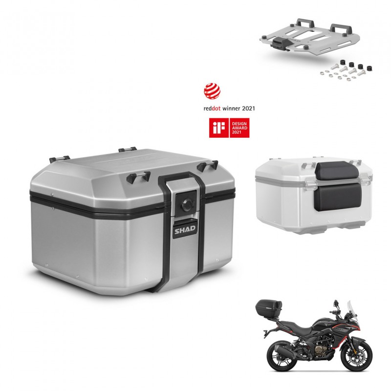 SHAD Baul trasero + soporte montaje parrilla accesorios KIT-448934